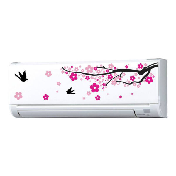 Decals Creation Ac Sticker Beautiful Floral Air Conditioner Sticke